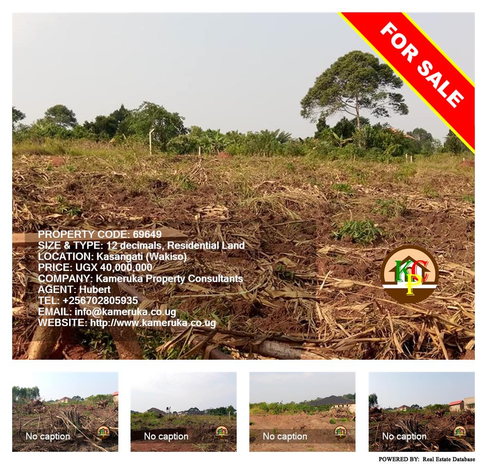 Residential Land  for sale in Kasangati Wakiso Uganda, code: 69649