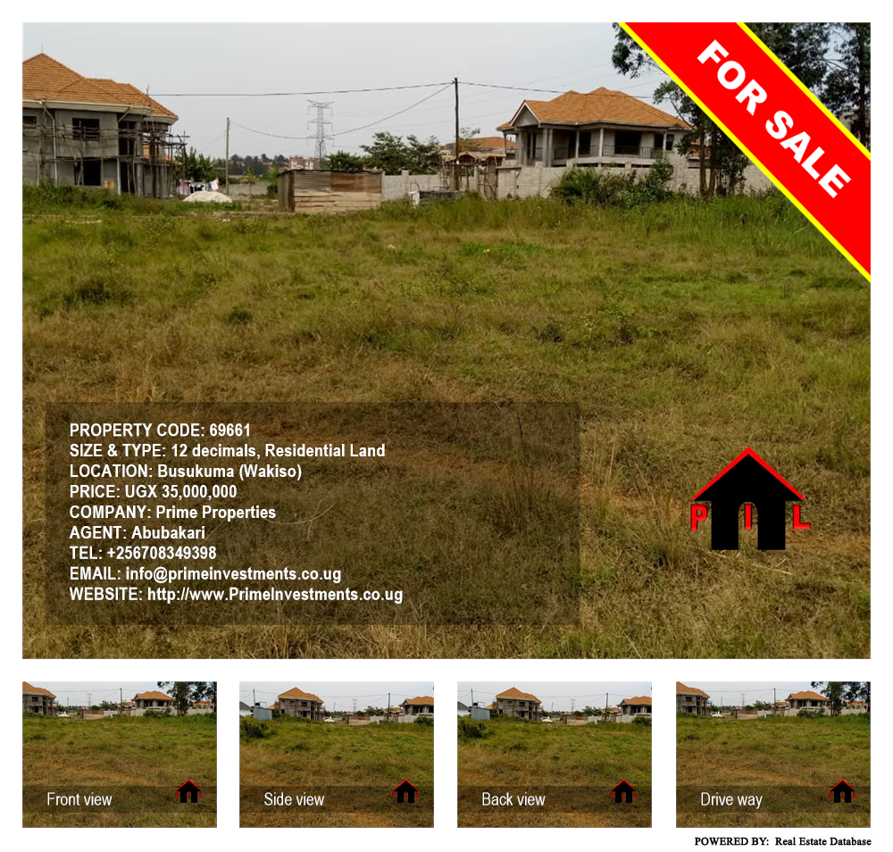 Residential Land  for sale in Busukuma Wakiso Uganda, code: 69661