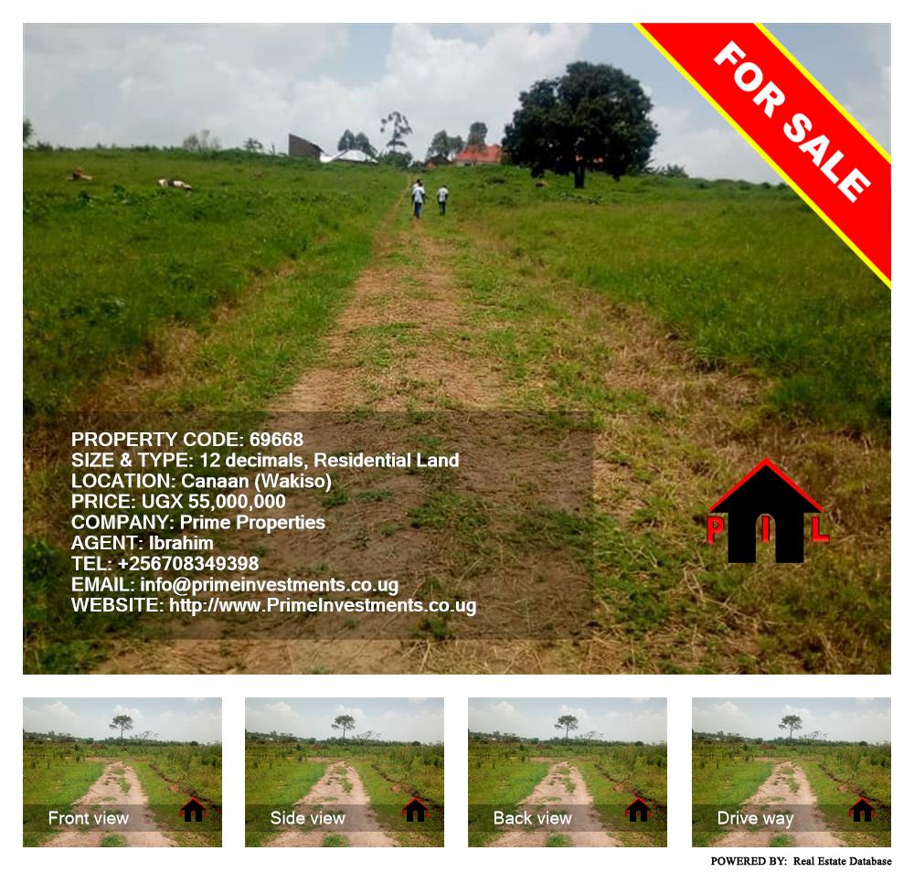 Residential Land  for sale in Canaan Wakiso Uganda, code: 69668