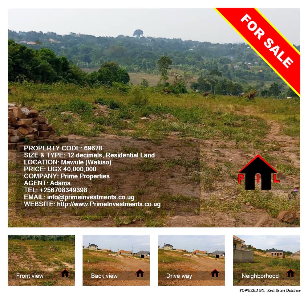 Residential Land  for sale in Mawule Wakiso Uganda, code: 69678