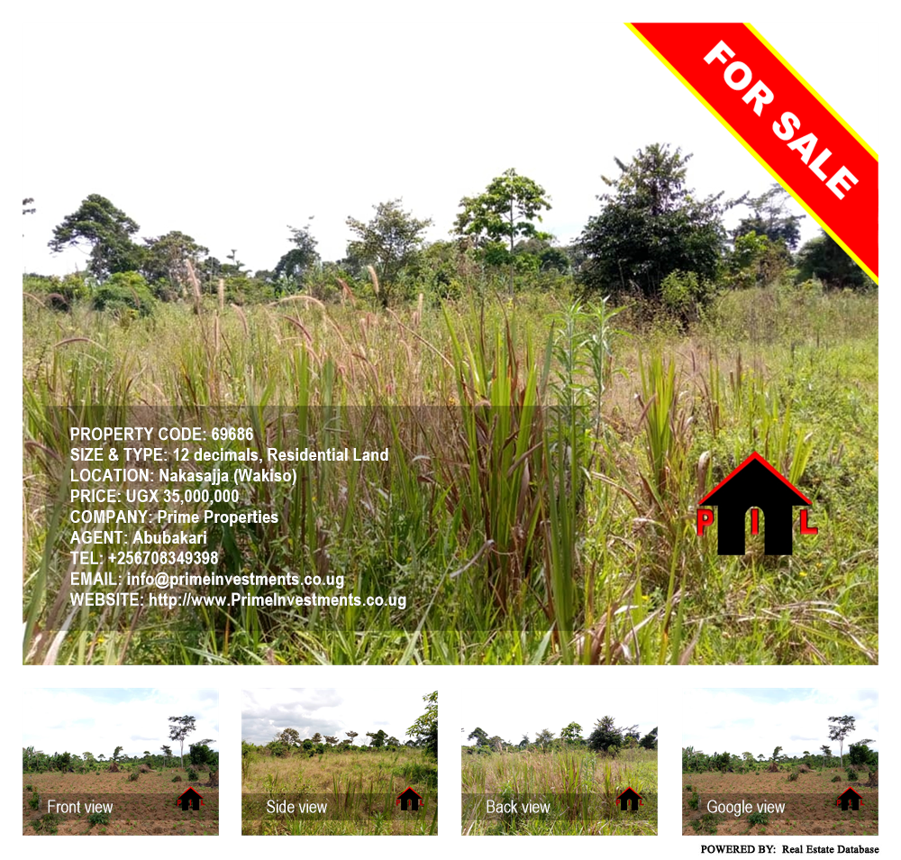 Residential Land  for sale in Nakassajja Wakiso Uganda, code: 69686