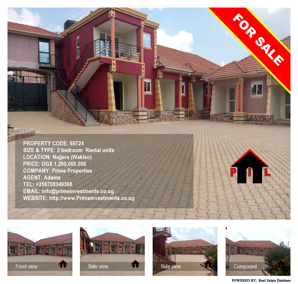 2 bedroom Rental units  for sale in Najjera Wakiso Uganda, code: 69724