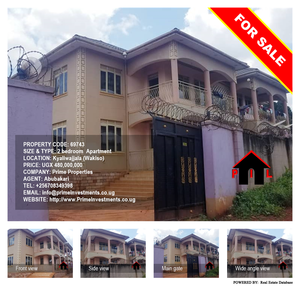 2 bedroom Apartment  for sale in Kyaliwajjala Wakiso Uganda, code: 69743