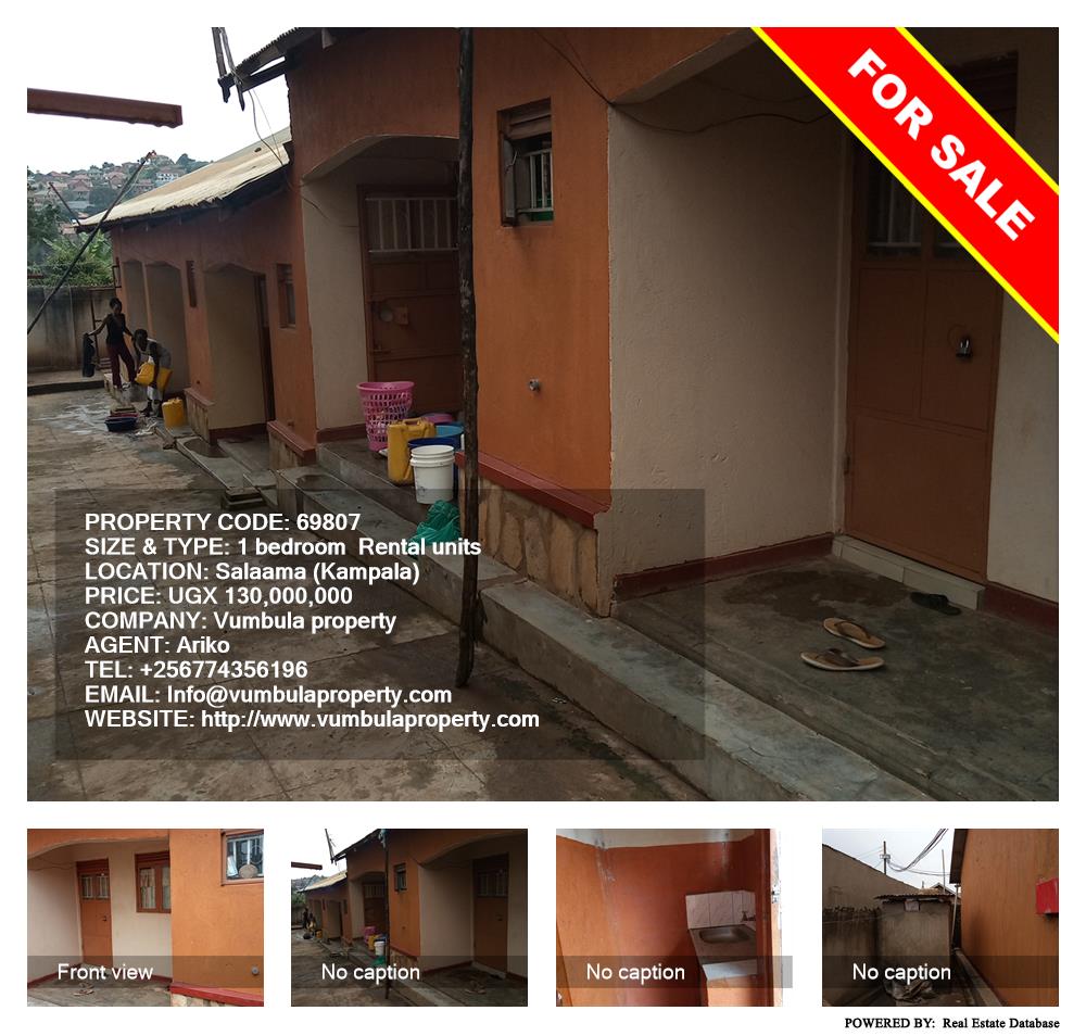 1 bedroom Rental units  for sale in Salaama Kampala Uganda, code: 69807