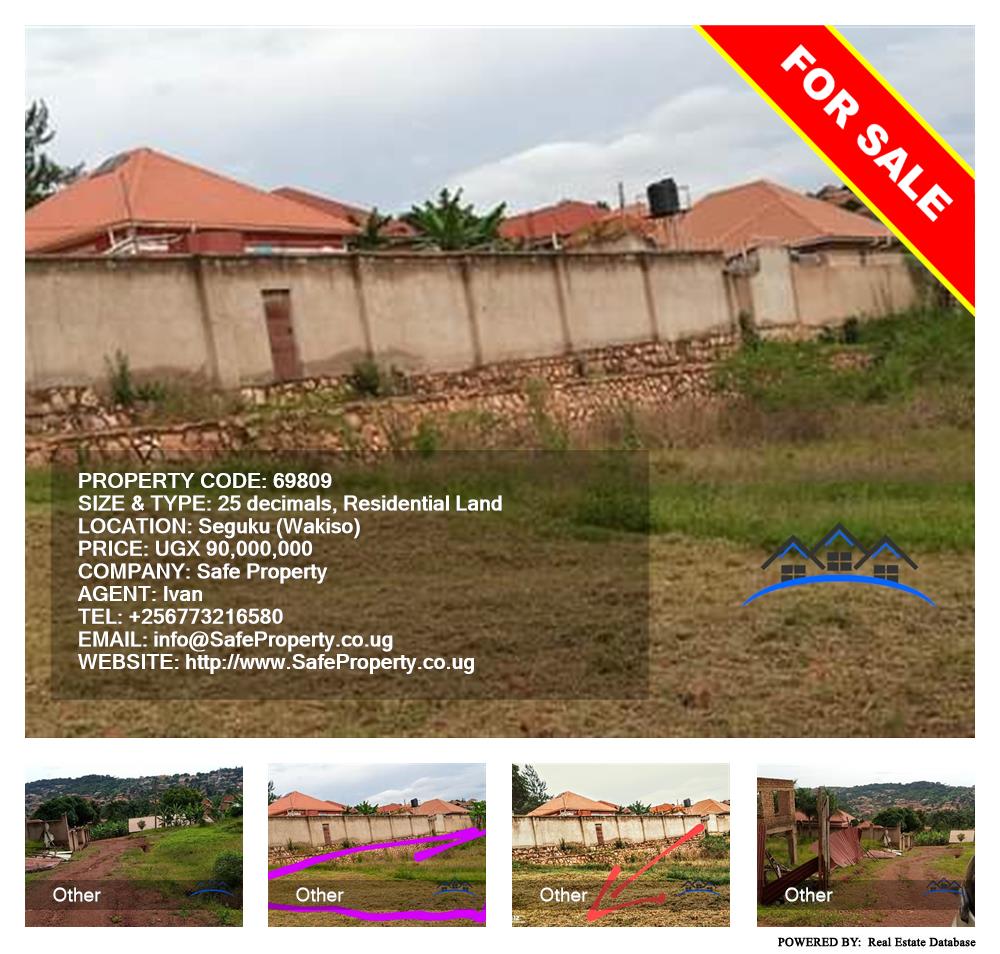 Residential Land  for sale in Seguku Wakiso Uganda, code: 69809