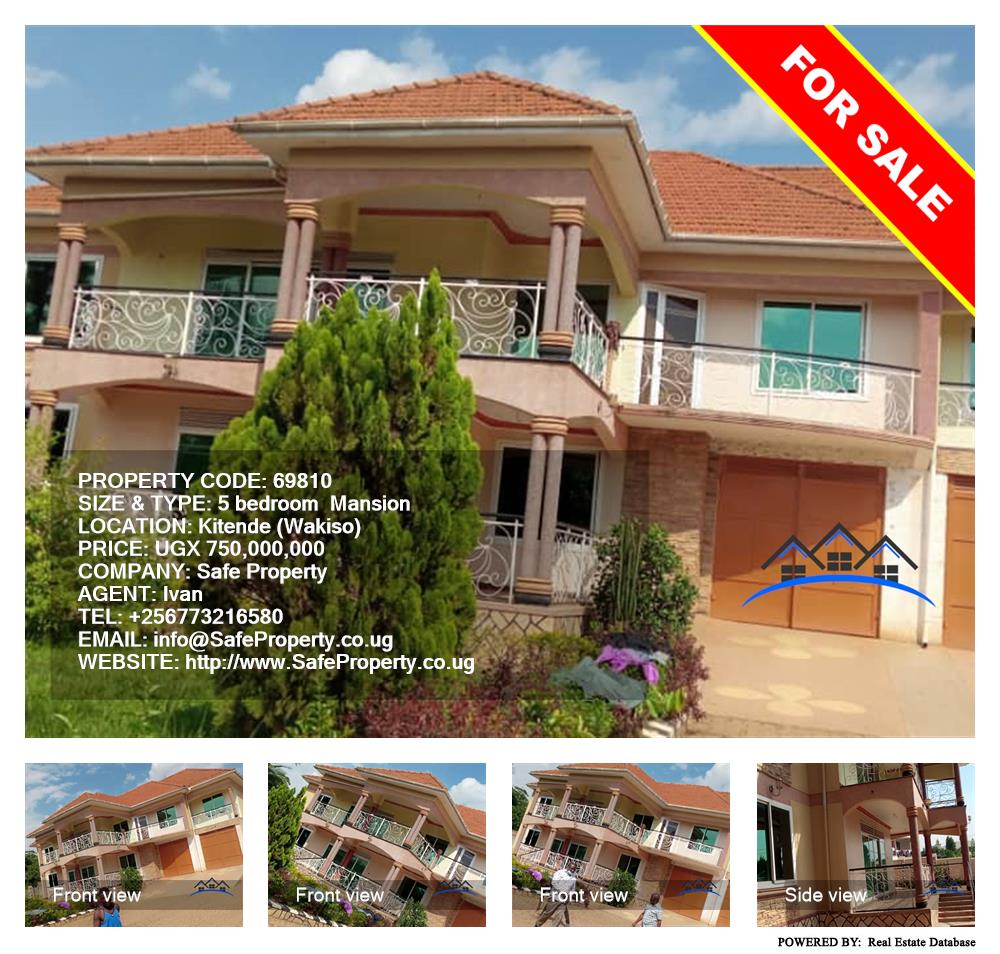 5 bedroom Mansion  for sale in Kitende Wakiso Uganda, code: 69810