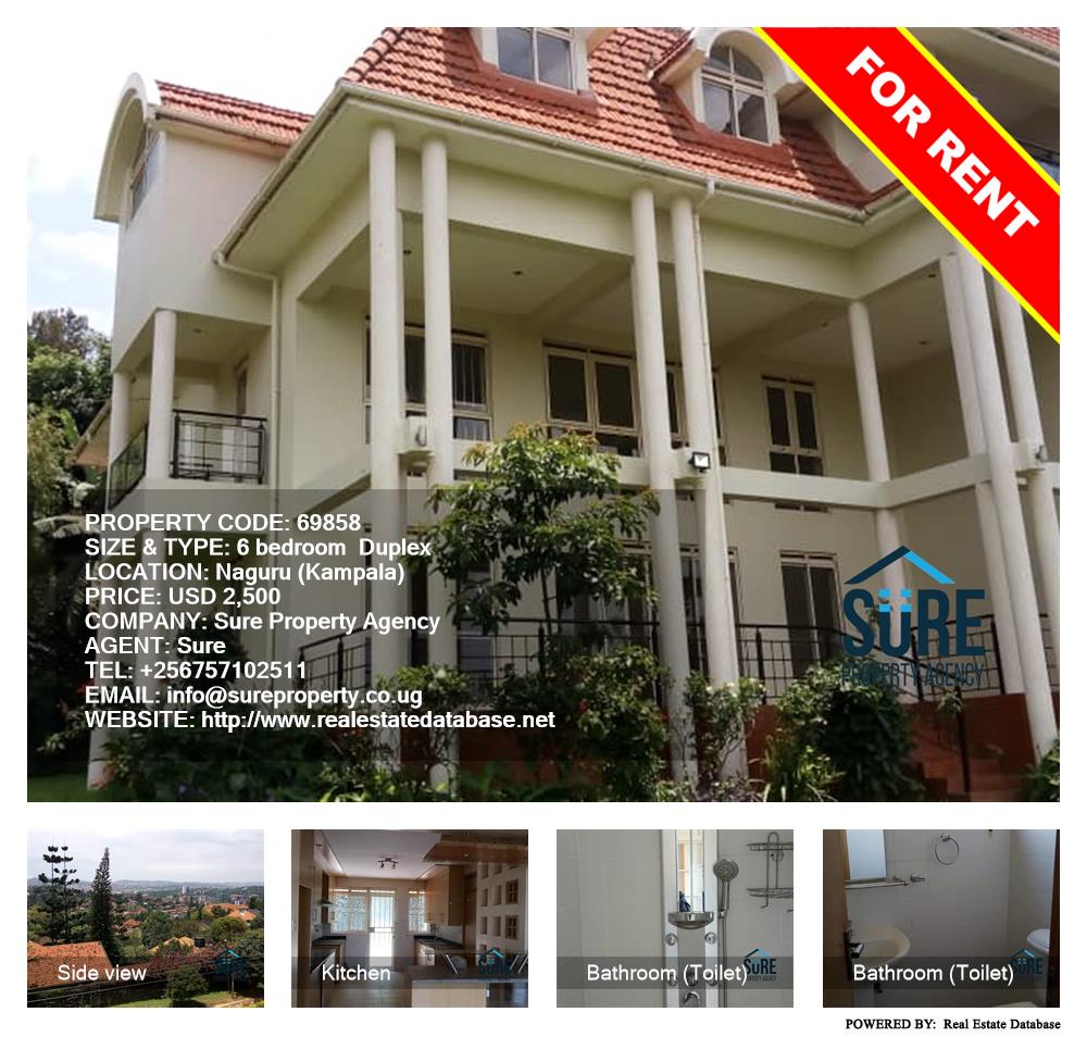 6 bedroom Duplex  for rent in Naguru Kampala Uganda, code: 69858