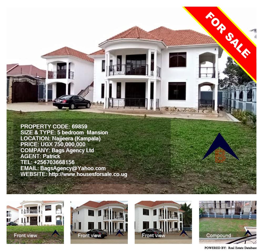 5 bedroom Mansion  for sale in Najjera Kampala Uganda, code: 69859