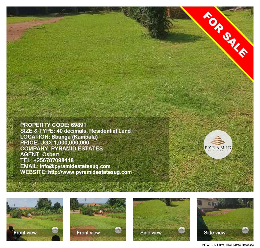 Residential Land  for sale in Bbunga Kampala Uganda, code: 69891