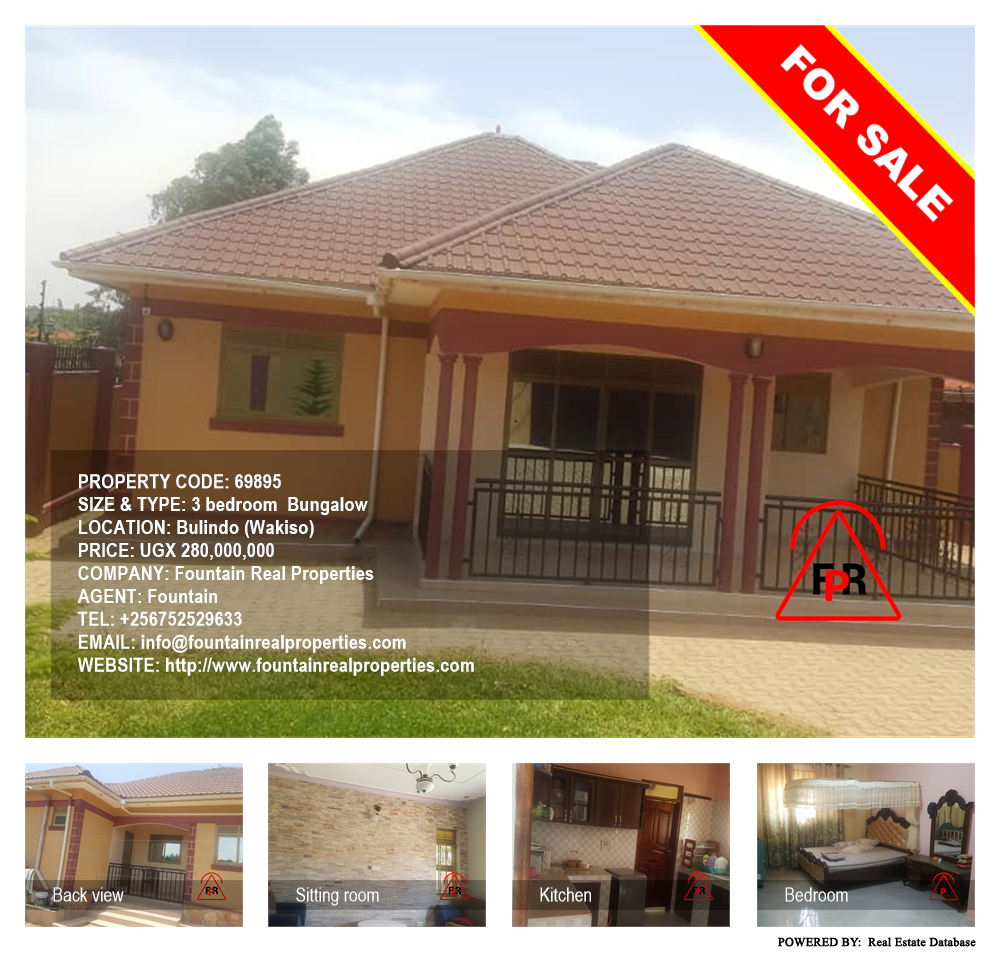 3 bedroom Bungalow  for sale in Bulindo Wakiso Uganda, code: 69895