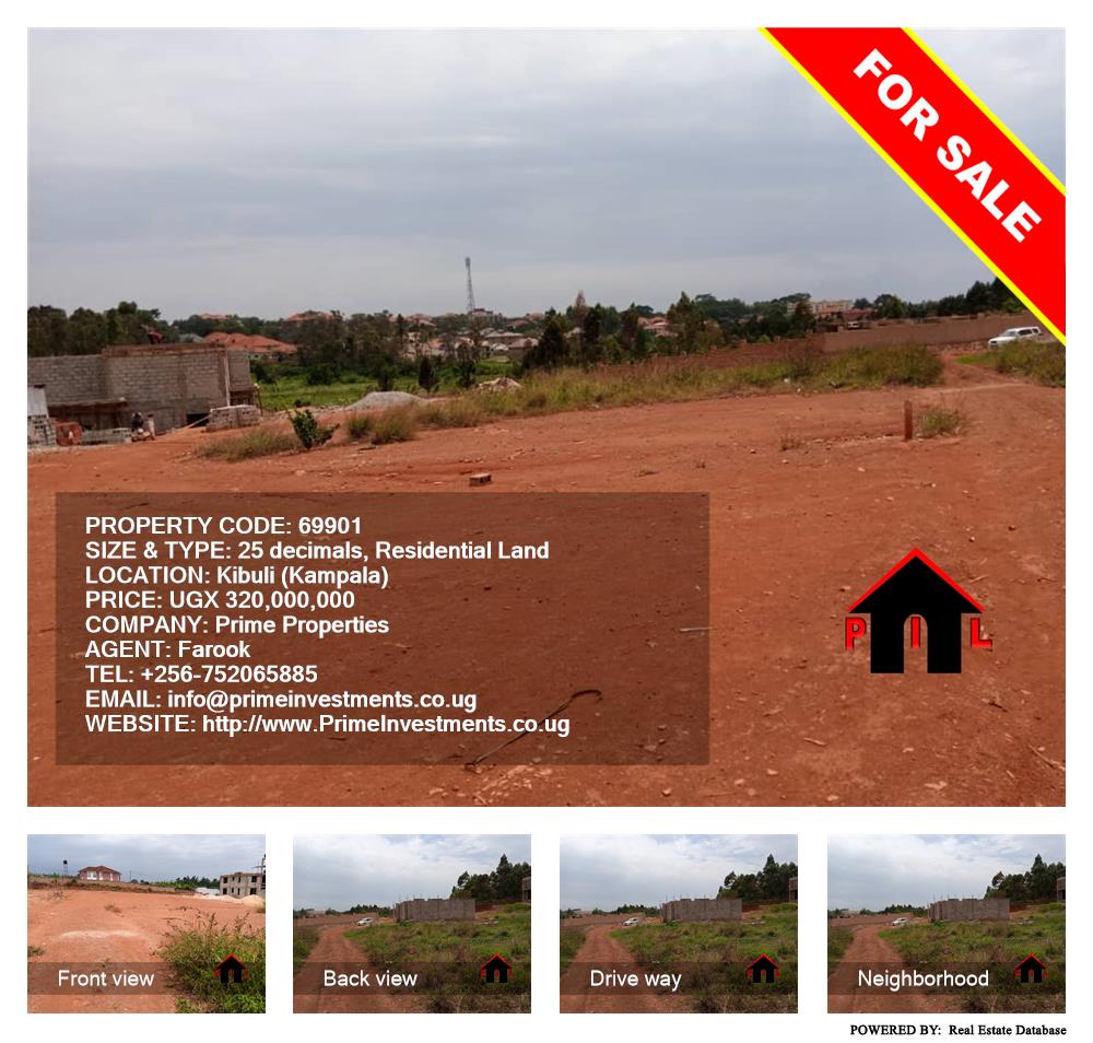 Residential Land  for sale in Kibuli Kampala Uganda, code: 69901