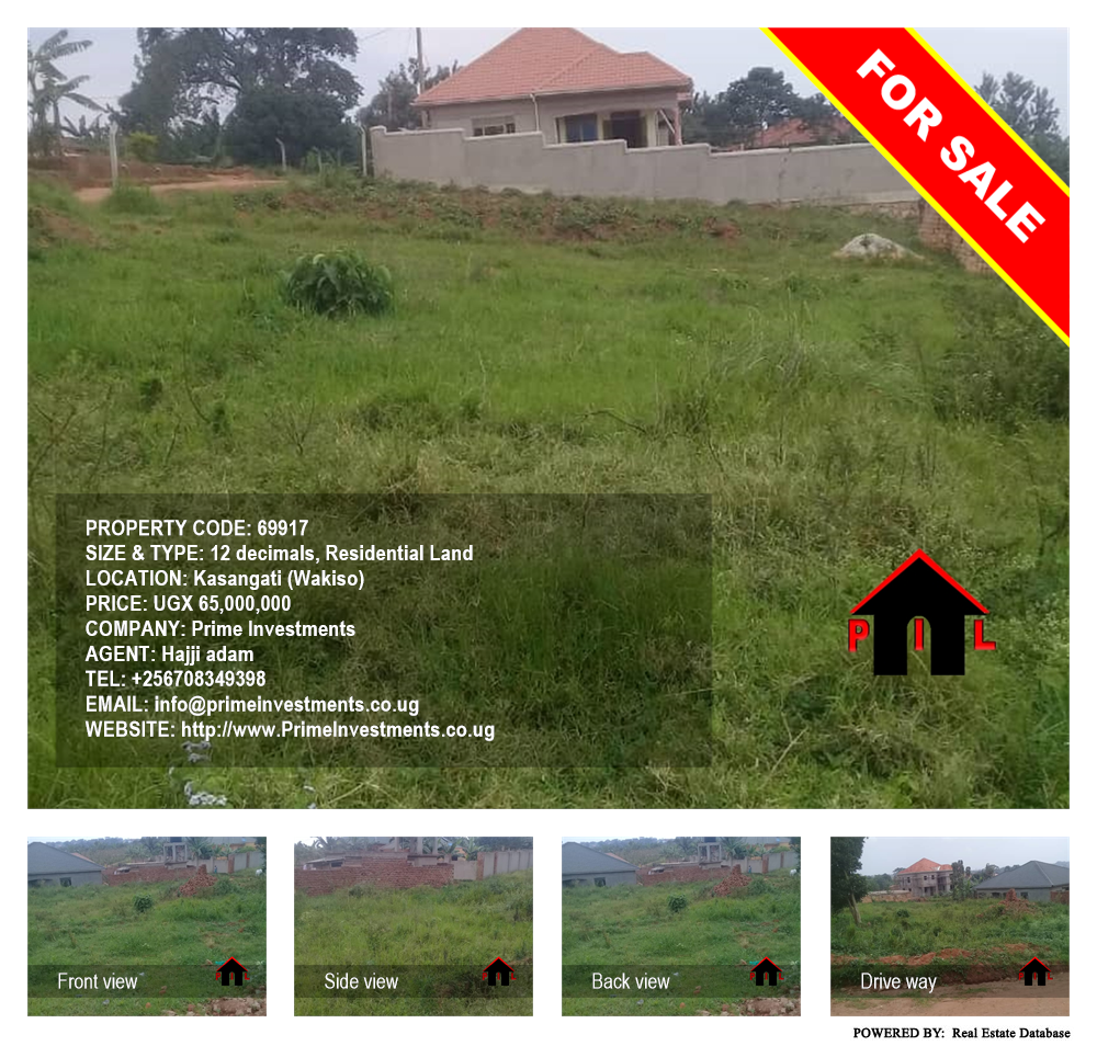 Residential Land  for sale in Kasangati Wakiso Uganda, code: 69917