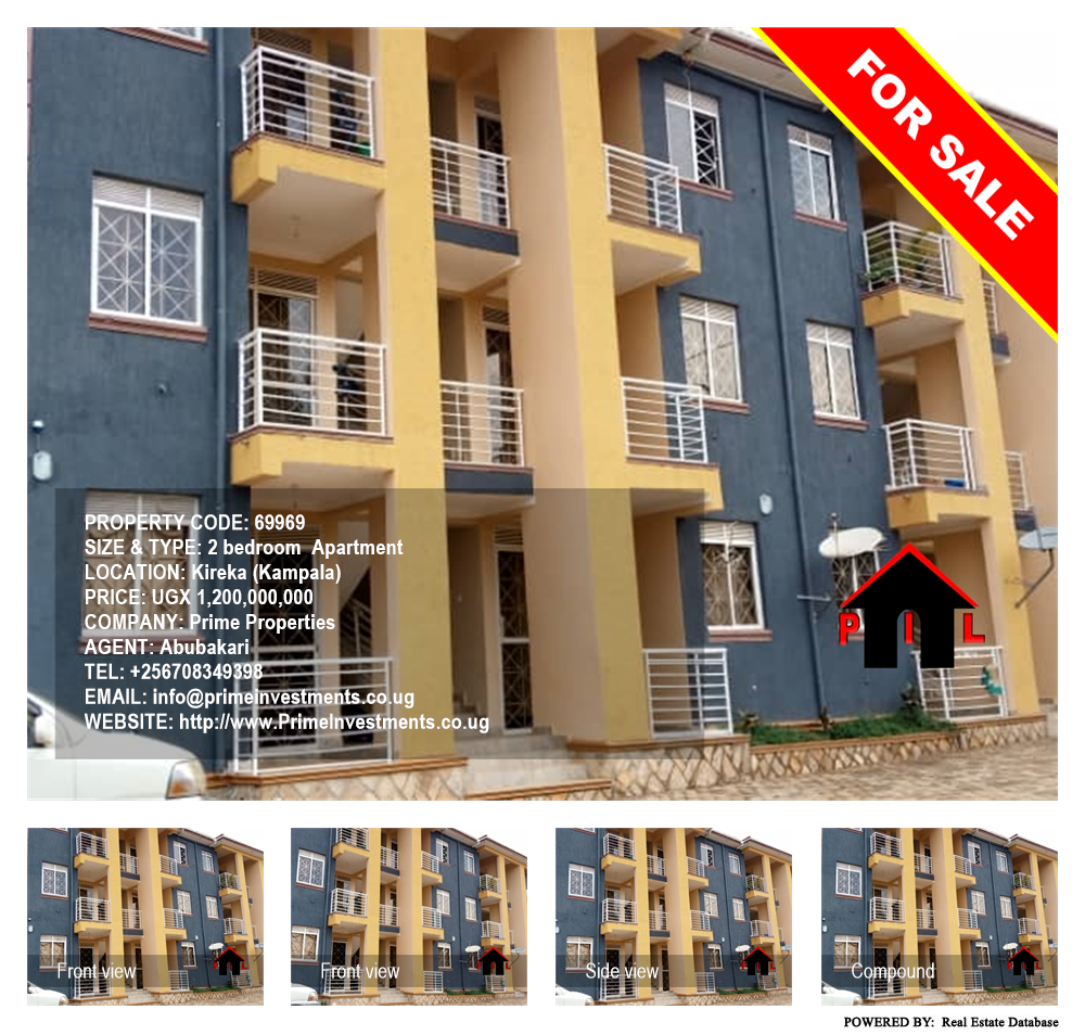 2 bedroom Apartment  for sale in Kireka Kampala Uganda, code: 69969