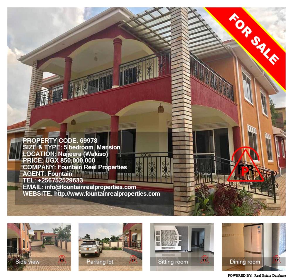 5 bedroom Mansion  for sale in Najjera Wakiso Uganda, code: 69978