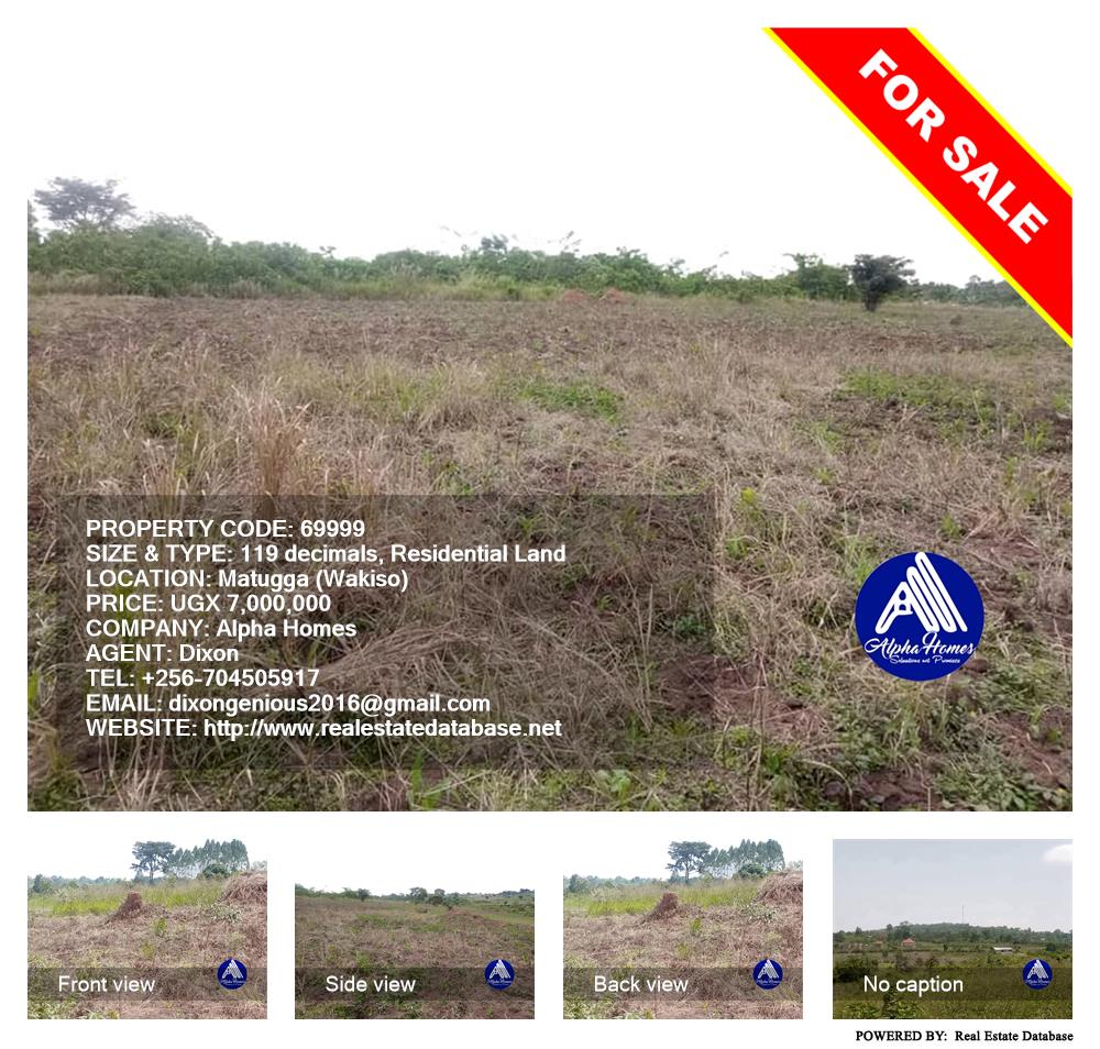 Residential Land  for sale in Matugga Wakiso Uganda, code: 69999