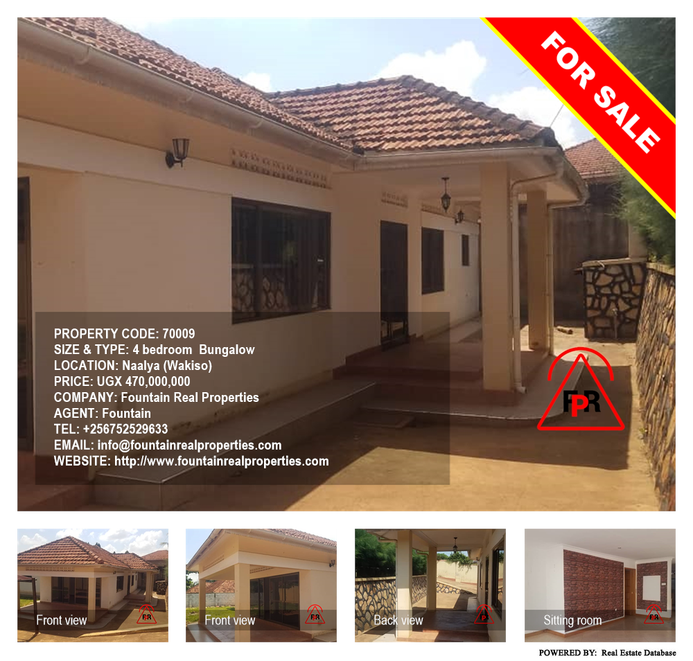 4 bedroom Bungalow  for sale in Naalya Wakiso Uganda, code: 70009