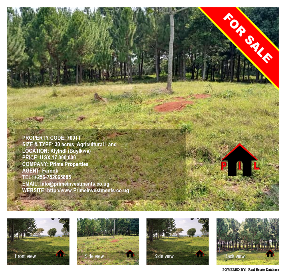 Agricultural Land  for sale in Kiyindi Buyikwe Uganda, code: 70011