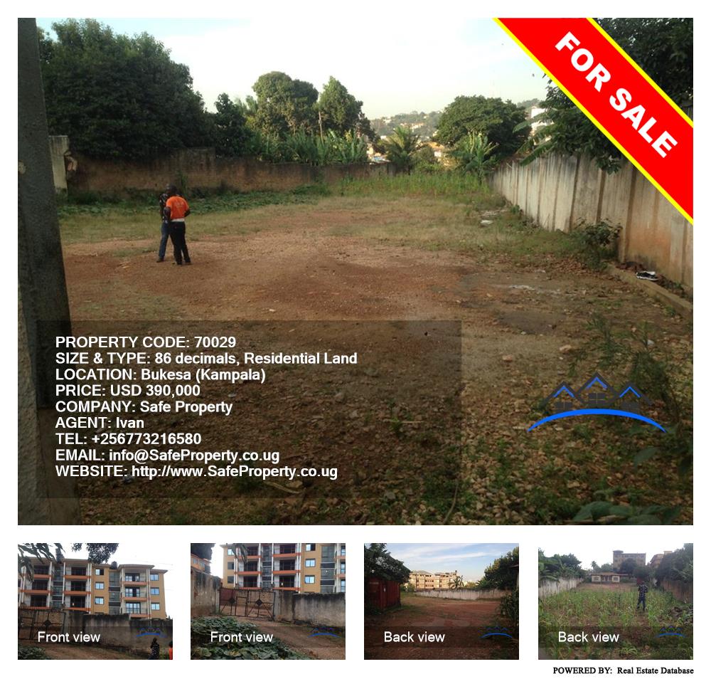 Residential Land  for sale in Bukesa Kampala Uganda, code: 70029