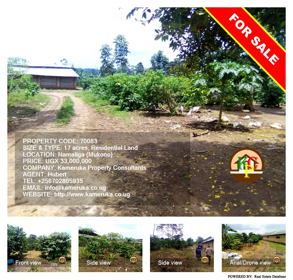 Residential Land  for sale in Namaliga Mukono Uganda, code: 70083
