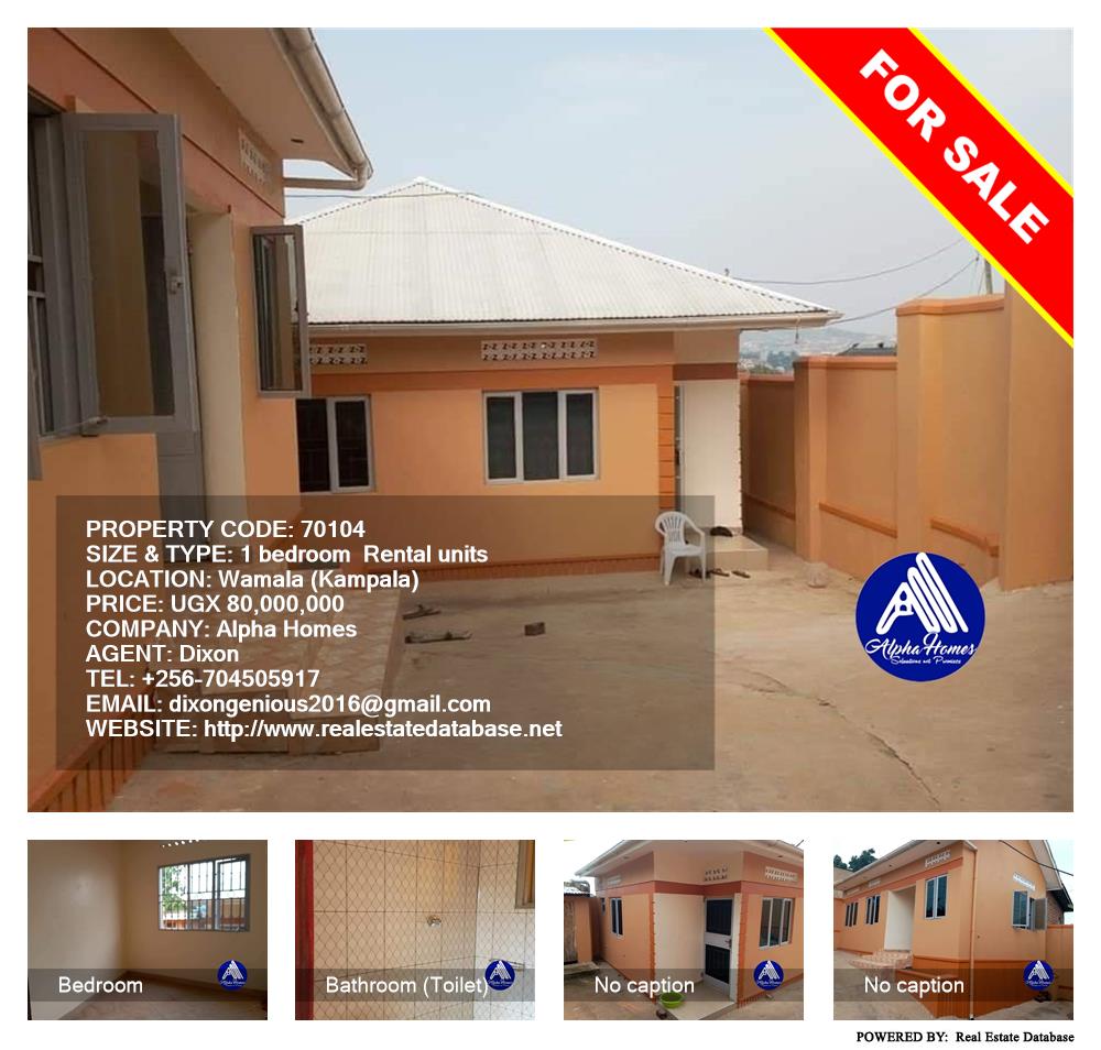 1 bedroom Rental units  for sale in Wamala Kampala Uganda, code: 70104