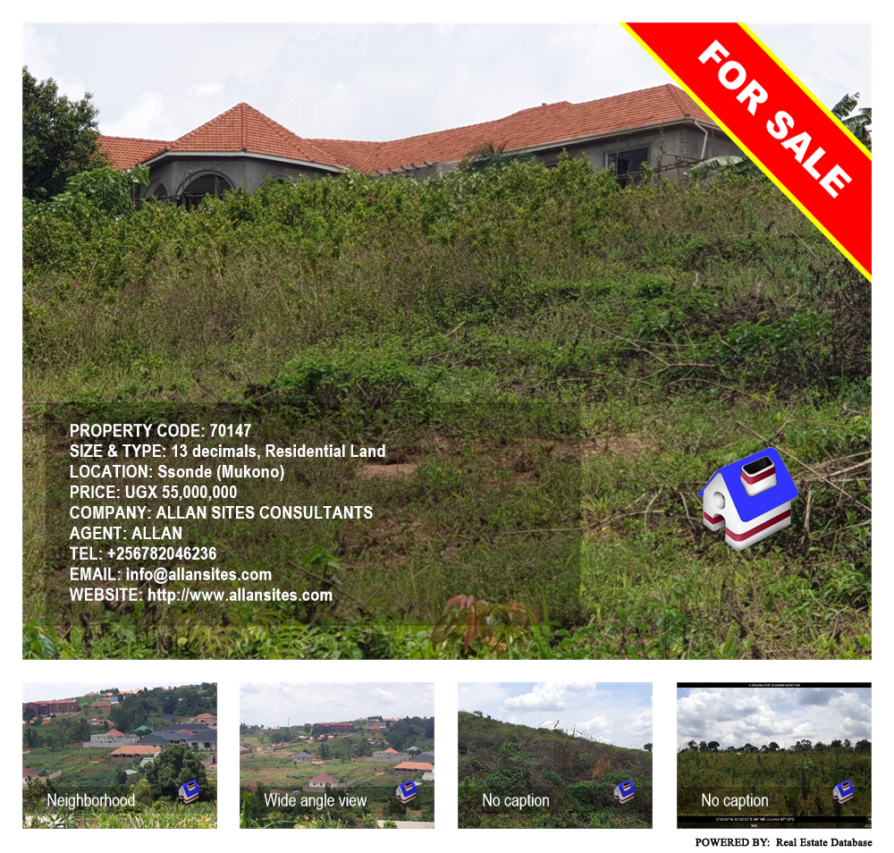 Residential Land  for sale in Sonde Mukono Uganda, code: 70147