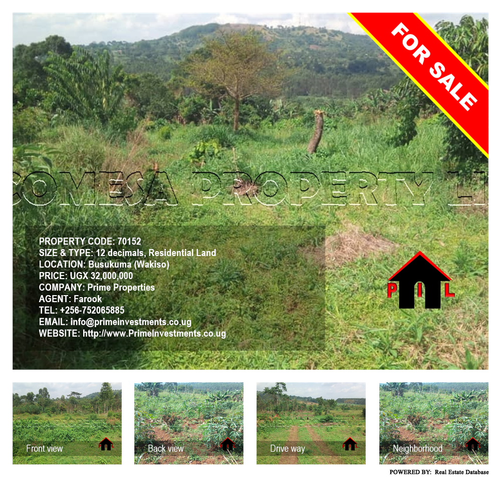 Residential Land  for sale in Busukuma Wakiso Uganda, code: 70152