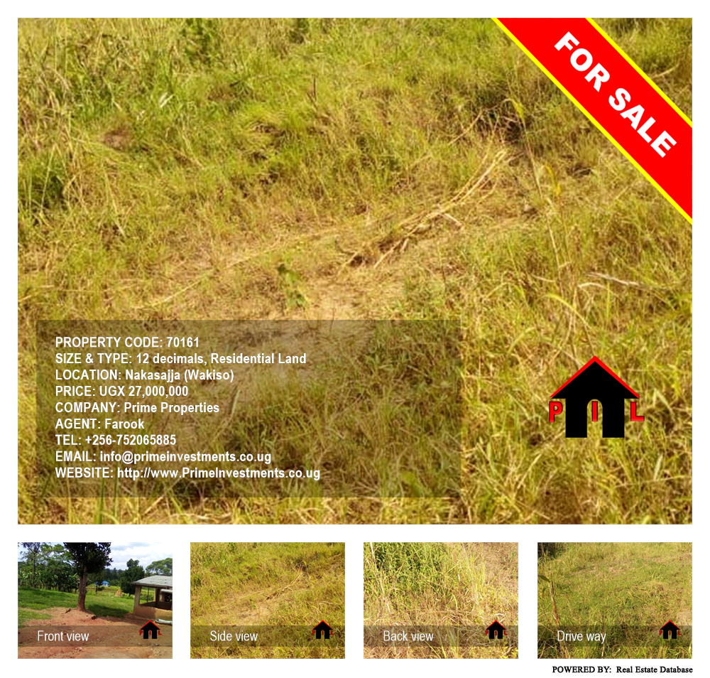 Residential Land  for sale in Nakassajja Wakiso Uganda, code: 70161
