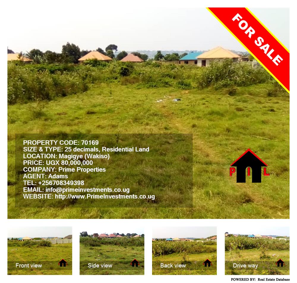 Residential Land  for sale in Magigye Wakiso Uganda, code: 70169