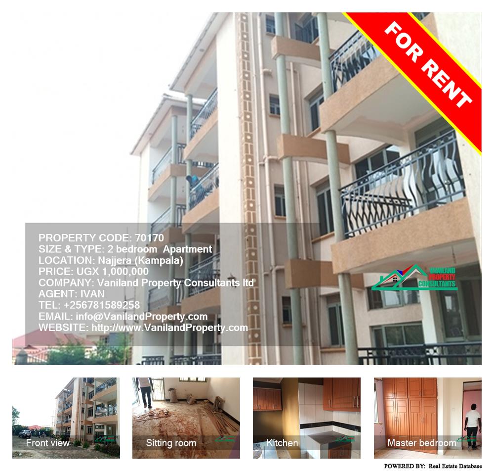 2 bedroom Apartment  for rent in Najjera Kampala Uganda, code: 70170