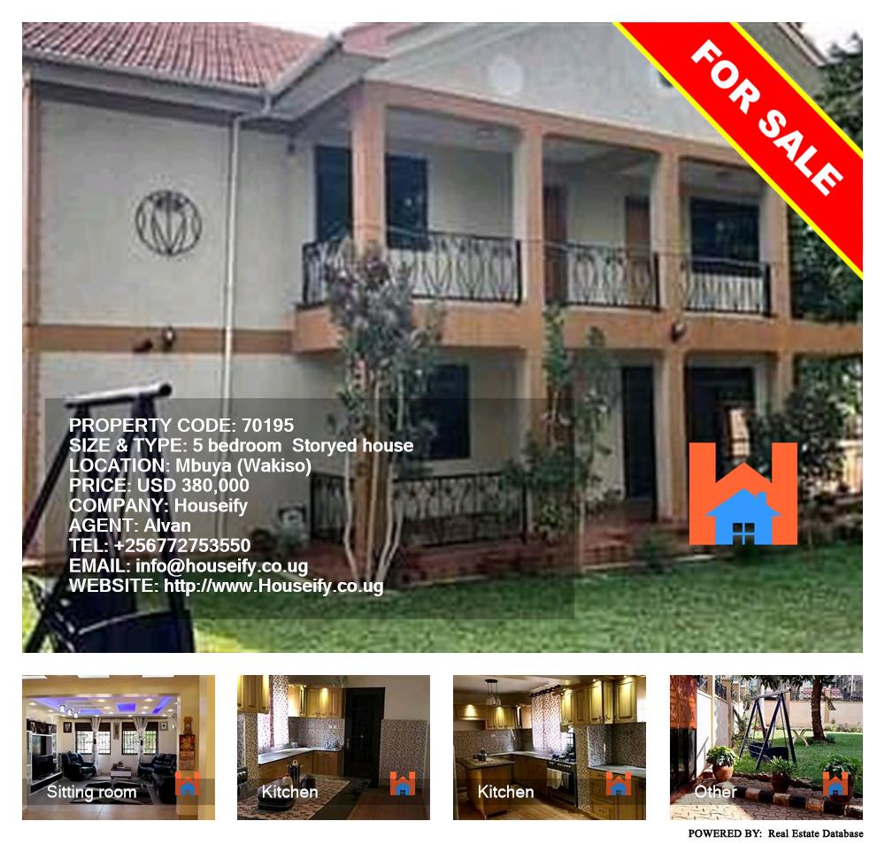 5 bedroom Storeyed house  for sale in Mbuya Wakiso Uganda, code: 70195