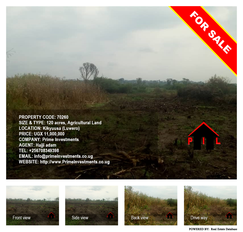 Agricultural Land  for sale in Kikyuusa Luweero Uganda, code: 70260