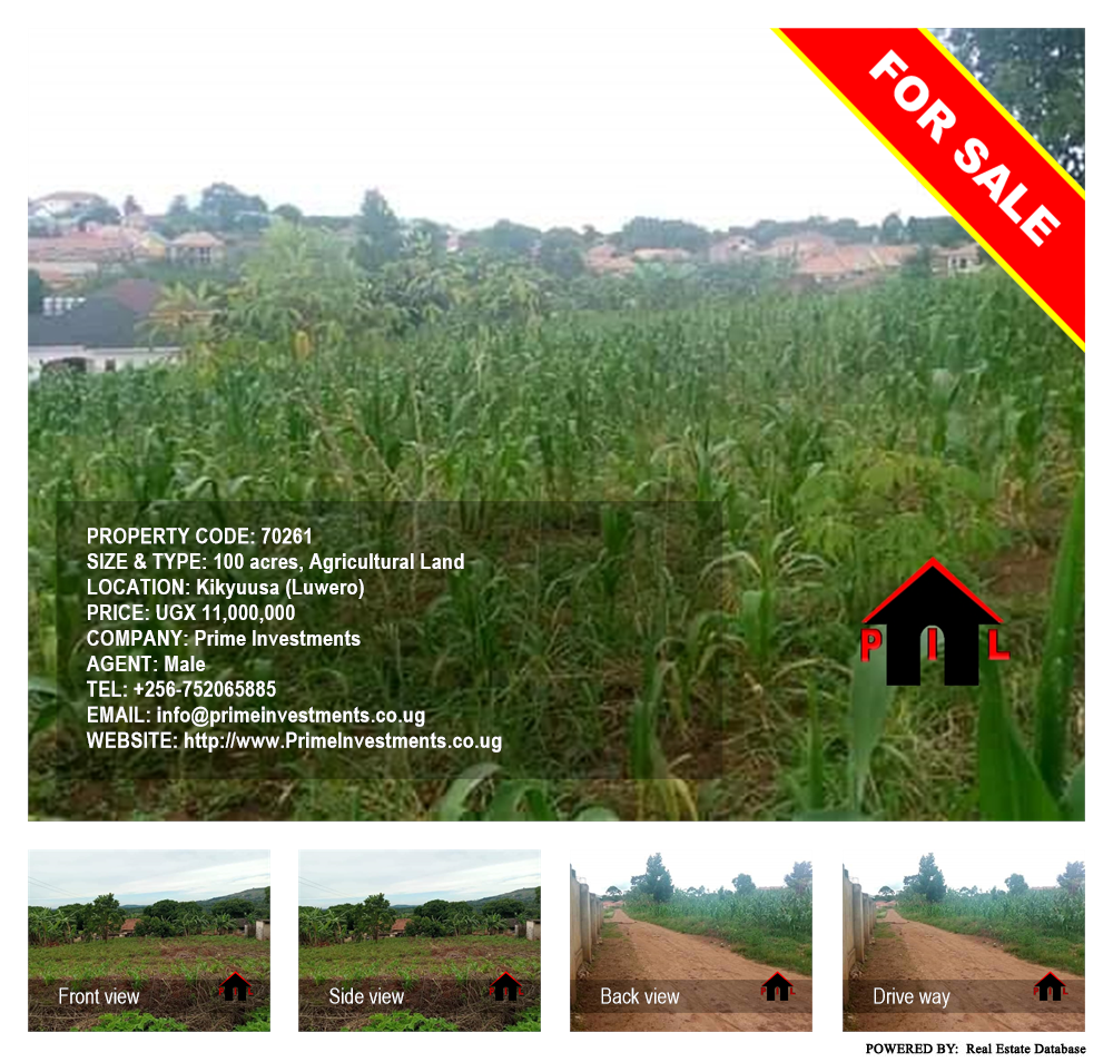 Agricultural Land  for sale in Kikyuusa Luweero Uganda, code: 70261