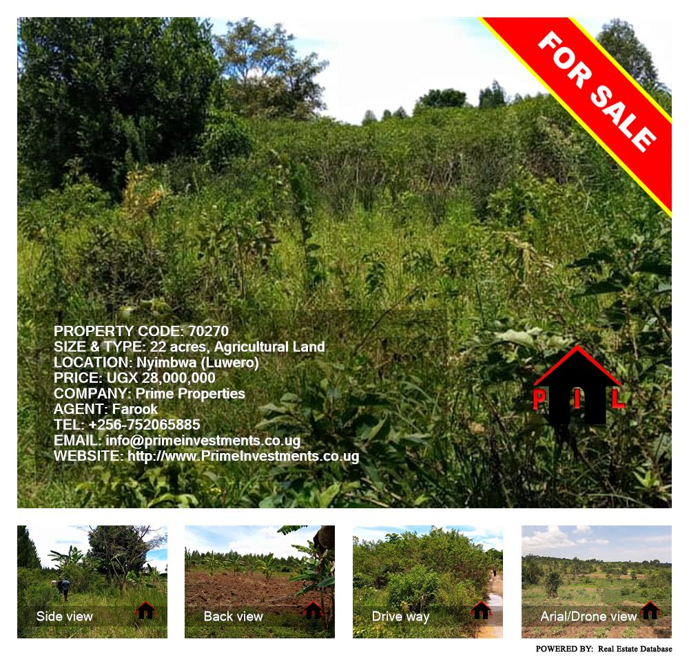 Agricultural Land  for sale in Nyimbwa Luweero Uganda, code: 70270