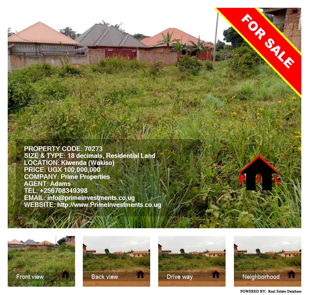 Residential Land  for sale in Kiwenda Wakiso Uganda, code: 70273