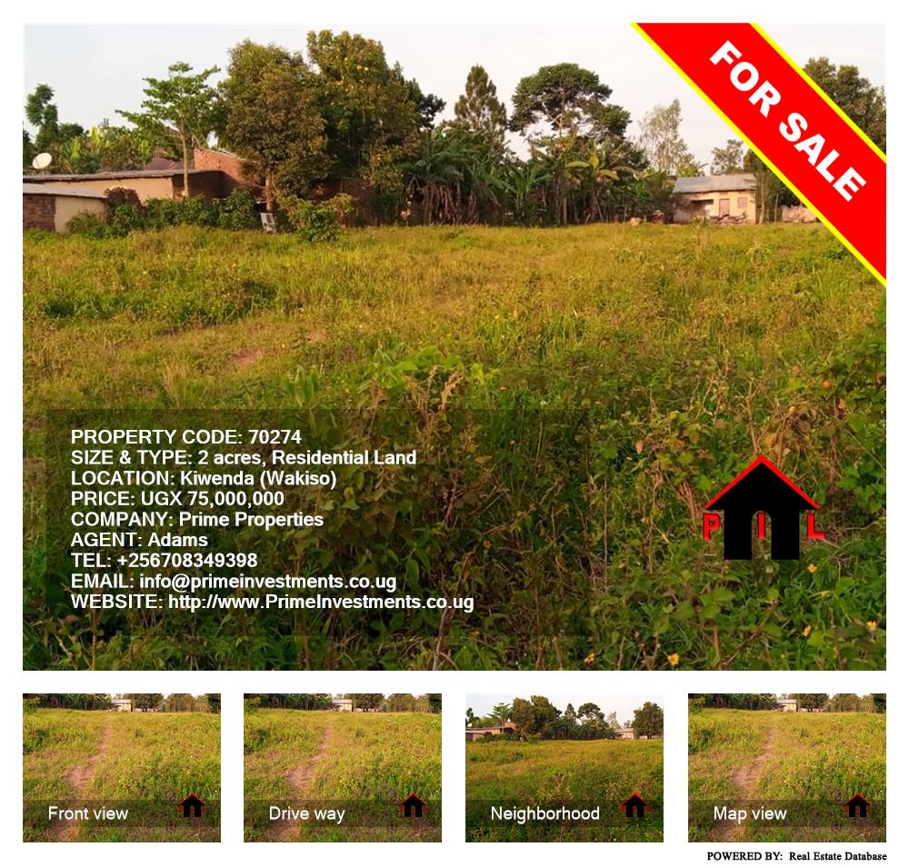 Residential Land  for sale in Kiwenda Wakiso Uganda, code: 70274