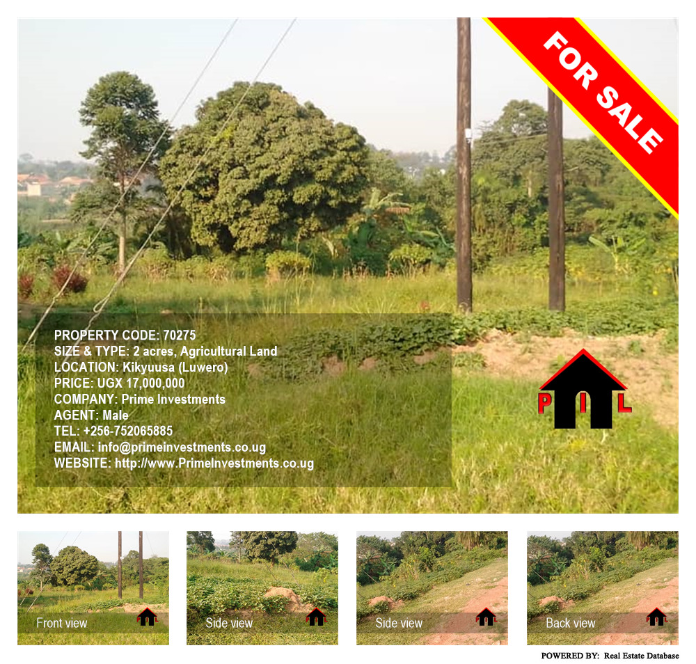 Agricultural Land  for sale in Kikyuusa Luweero Uganda, code: 70275