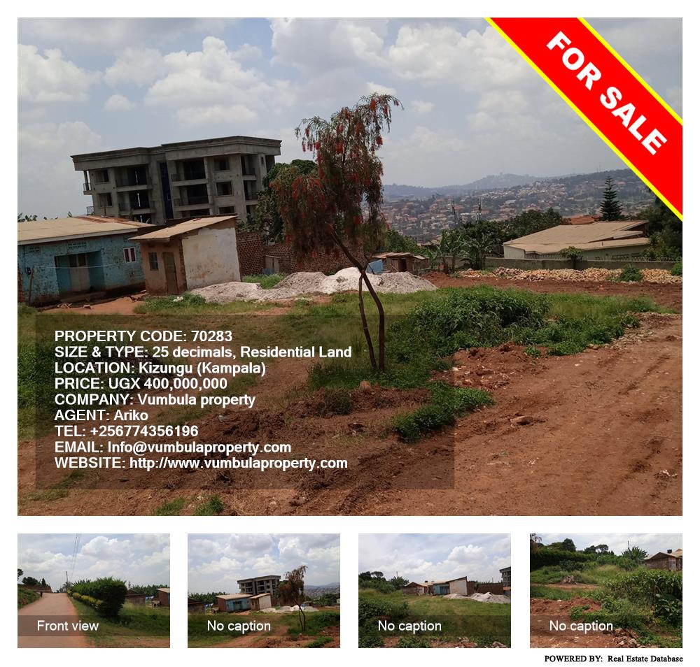 Residential Land  for sale in Kizungu Kampala Uganda, code: 70283