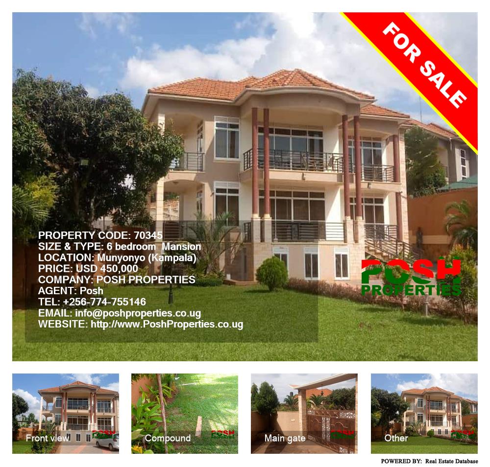 6 bedroom Mansion  for sale in Munyonyo Kampala Uganda, code: 70345