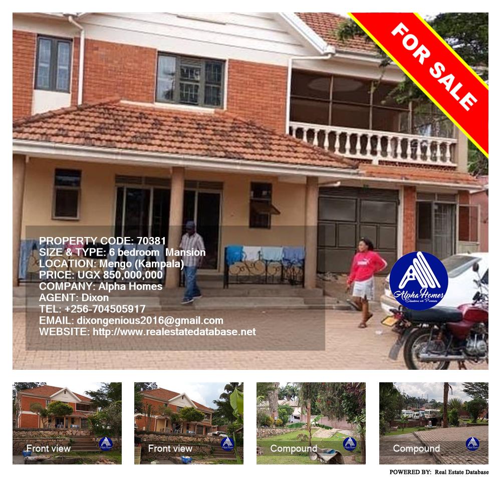 6 bedroom Mansion  for sale in Mengo Kampala Uganda, code: 70381