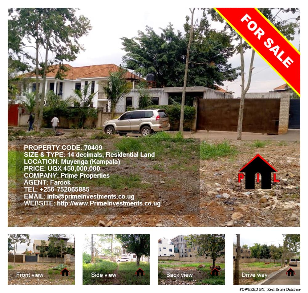 Residential Land  for sale in Muyenga Kampala Uganda, code: 70409