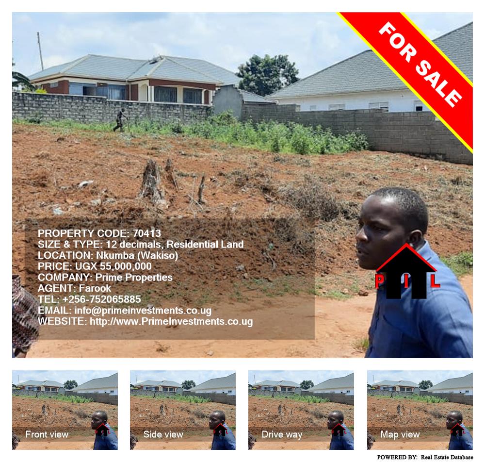 Residential Land  for sale in Nkumba Wakiso Uganda, code: 70413