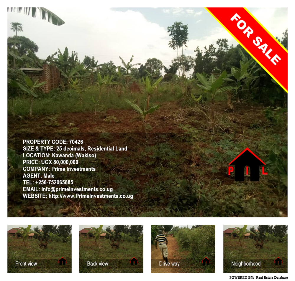 Residential Land  for sale in Kawanda Wakiso Uganda, code: 70426
