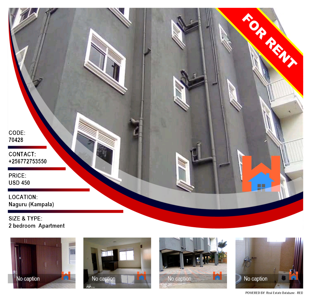 2 bedroom Apartment  for rent in Naguru Kampala Uganda, code: 70428