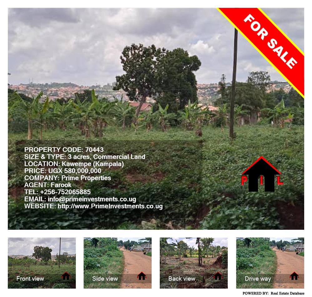 Commercial Land  for sale in Kawempe Kampala Uganda, code: 70443