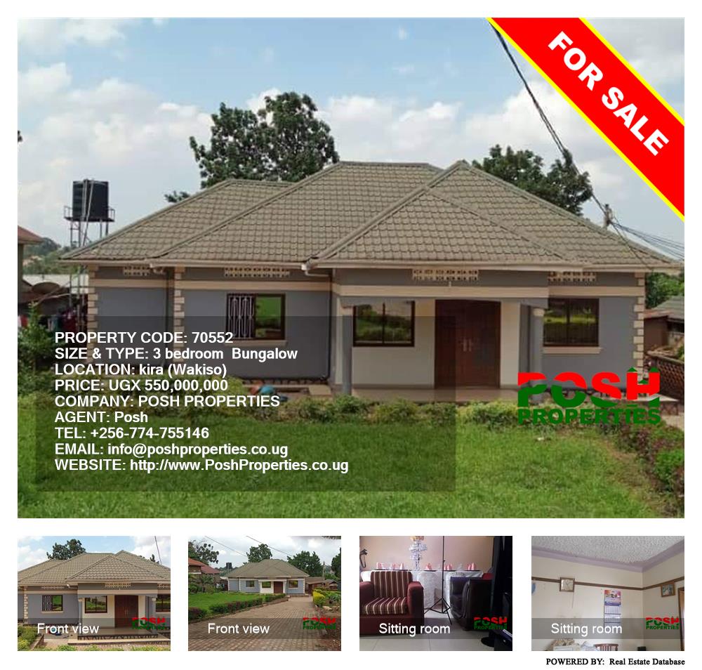 3 bedroom Bungalow  for sale in Kira Wakiso Uganda, code: 70552