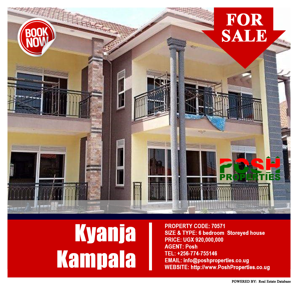 6 bedroom Storeyed house  for sale in Kyanja Kampala Uganda, code: 70571