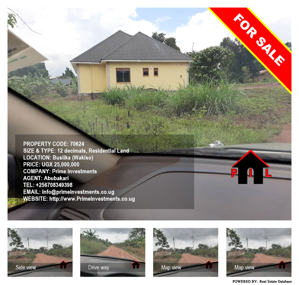 Residential Land  for sale in Busiika Wakiso Uganda, code: 70624