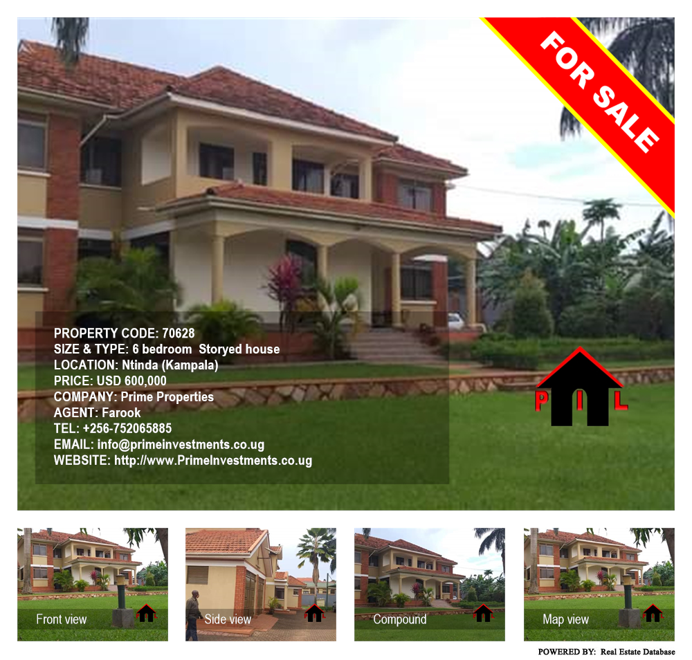 6 bedroom Storeyed house  for sale in Ntinda Kampala Uganda, code: 70628