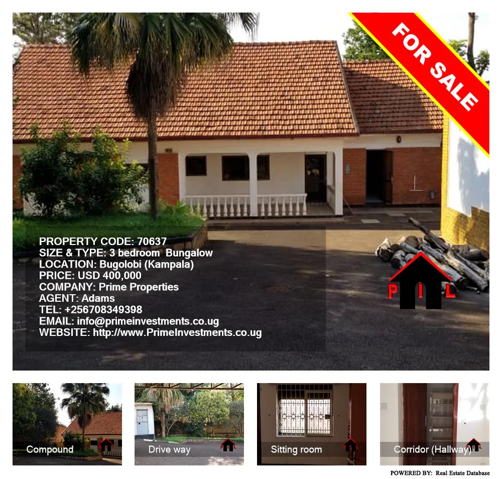 3 bedroom Bungalow  for sale in Bugoloobi Kampala Uganda, code: 70637