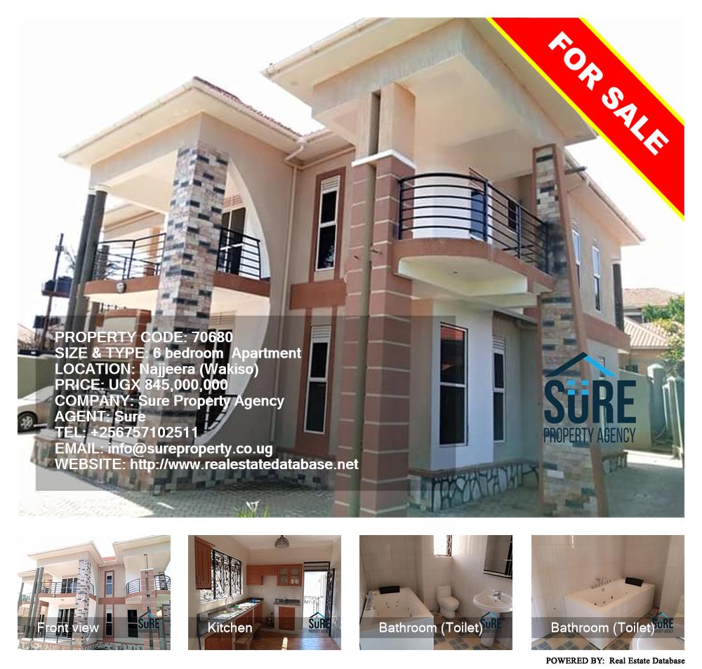 6 bedroom Apartment  for sale in Najjera Wakiso Uganda, code: 70680